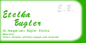 etelka bugler business card