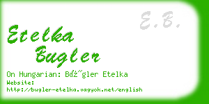 etelka bugler business card